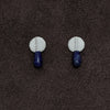 OLIO E ACETO Sterling Silver Quartzite/Lapis Lazuli/Red Snakeskin Jade Annual Ring Teardrop Earrings OLIO-OA13E02-LY Blue/Silver (OA13E01)